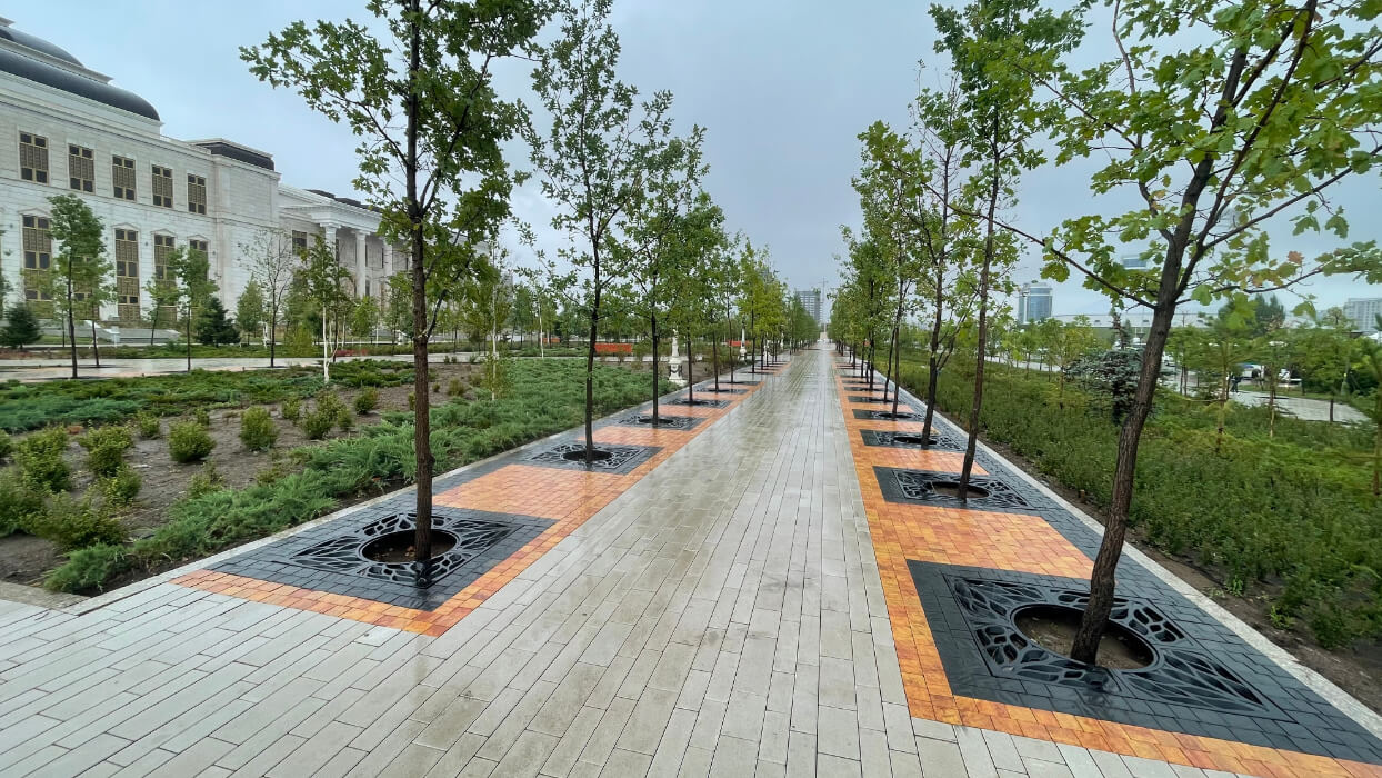 Приствольная решетка для дерева ZKING CRUST 1.2х1.2м Черная в Смоленске фото