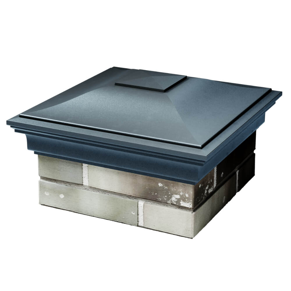 Колпак Zking Монблан Серый на столб 1.5х1.5 кирпича (385х385мм) в Смоленске фото