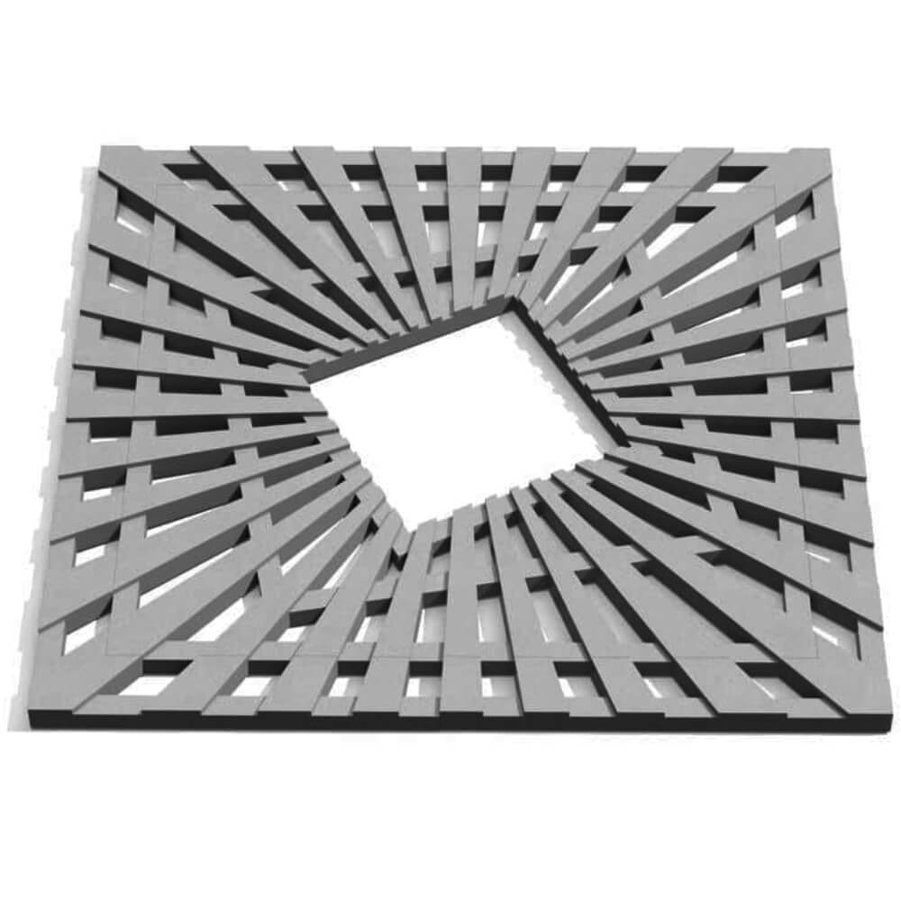 Приствольная решетка для дерева ZKING ATMOSPHERE 1.2х1.2м Серая Смоленск фото