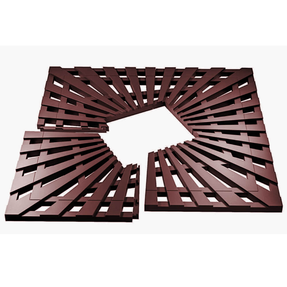 Приствольная решетка для дерева ZKING ATMOSPHERE 1.2х1.2м Коричневая в Смоленске фото