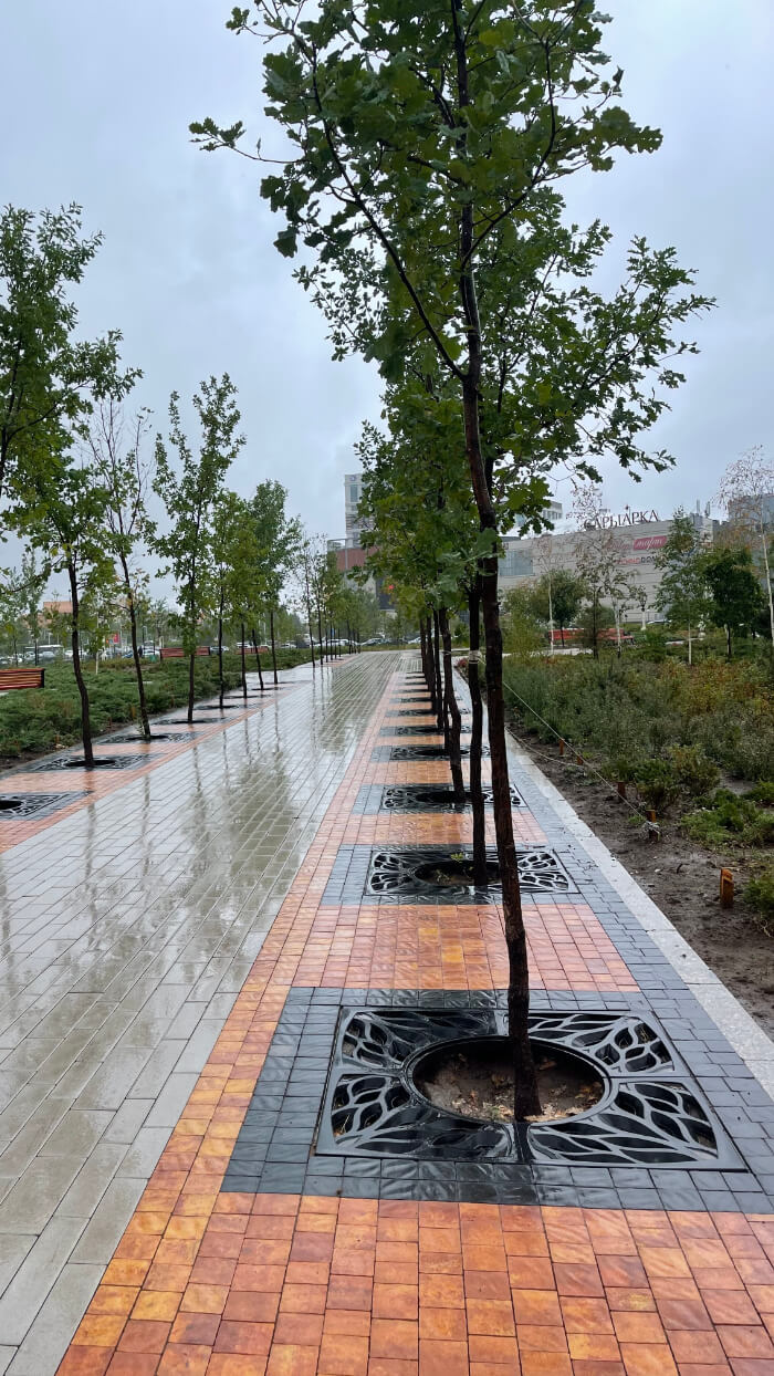 Приствольная решетка для дерева ZKING CRUST 1.2х1.2м Черная в Смоленске фото