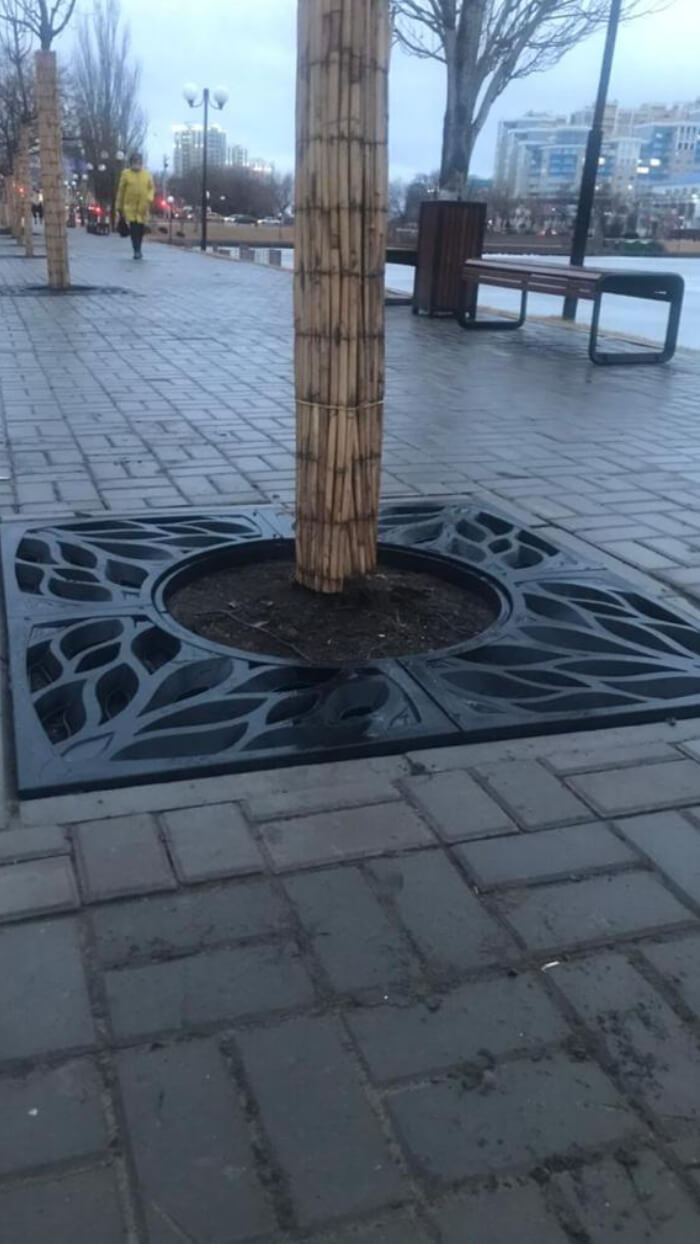 Приствольная решетка для дерева ZKING CRUST 1.2х1.2м Черная в Смоленске фото