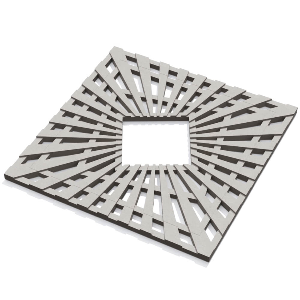 Приствольная решетка для дерева ZKING ATMOSPHERE 1.2х1.2м Бежевая в Смоленске фото