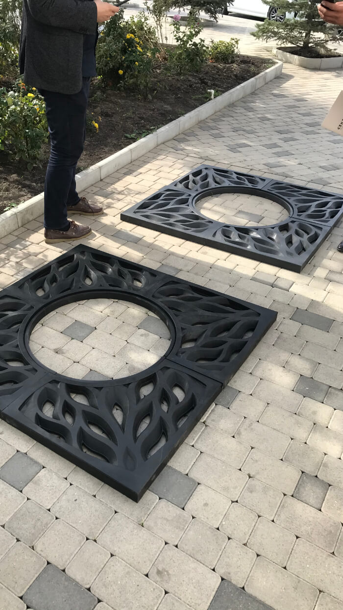 Приствольная решетка для дерева ZKING CRUST 1.2х1.2м Черная в Смоленске фото