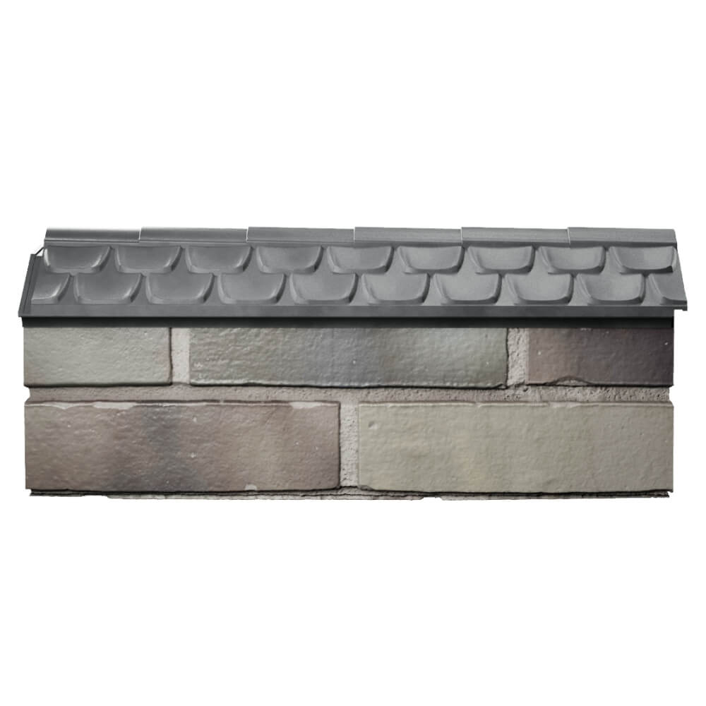 Парапет Zking Эльбрус Серый с посадкой на 0.5 кирпича (130мм) в Смоленске фото