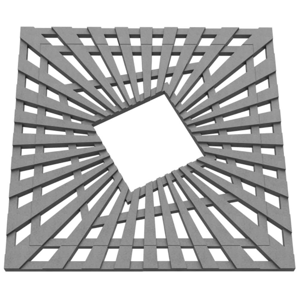 Приствольная решетка для дерева ZKING ATMOSPHERE 1.2х1.2м Серая в Смоленске фото