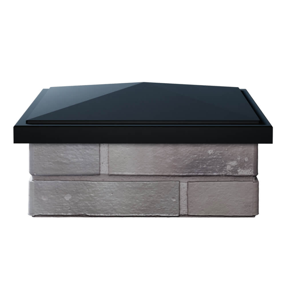 Колпак Zking БонаМоно Черный на столб 1.5х1.5 кирпича (385х385, 400х400мм) Смоленск фото