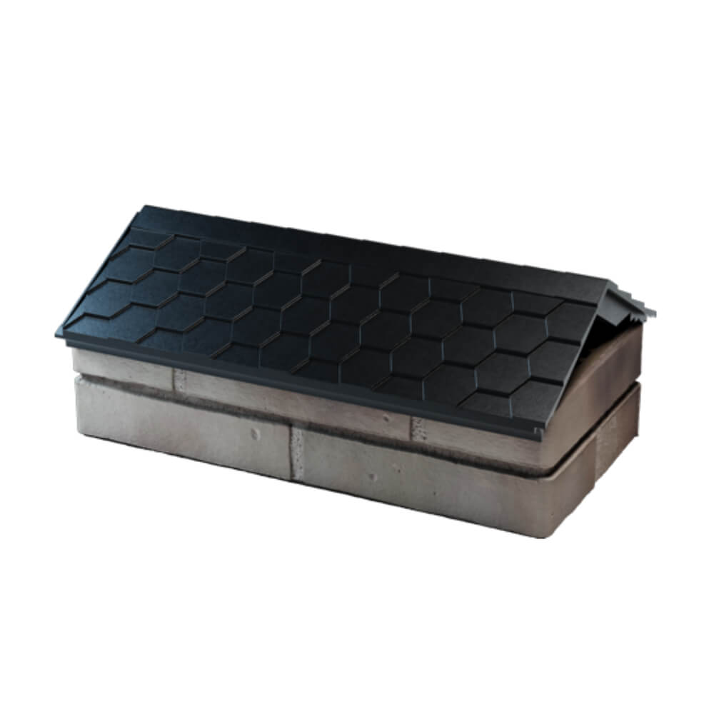 Парапет Zking Эверест Черный с посадкой на 1 кирпич (200/225/255мм) в Смоленске фото