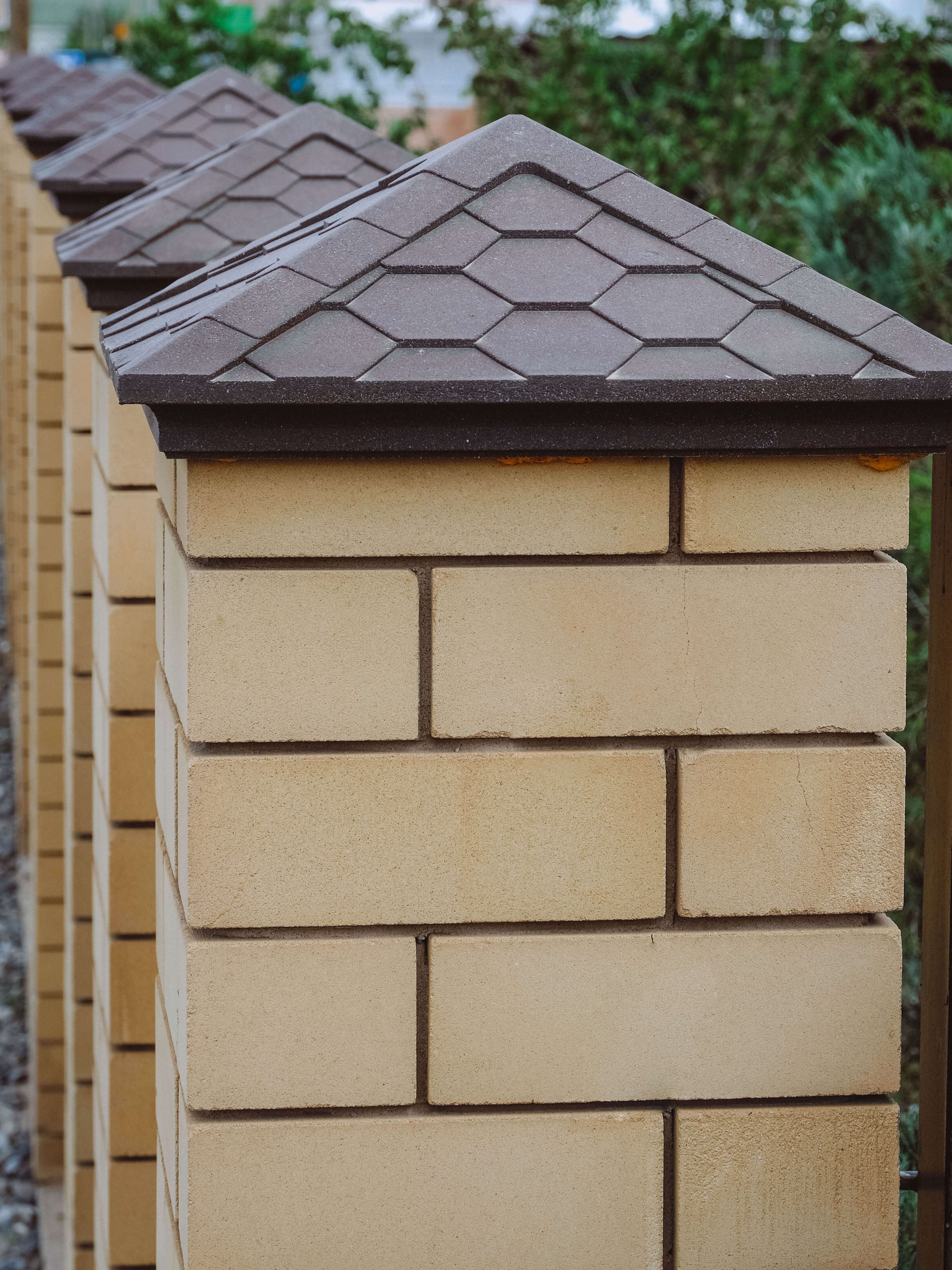 Колпак Zking Эверест Коричневый на столб 1.5х1.5 кирпича (390х390мм) в Смоленске фото