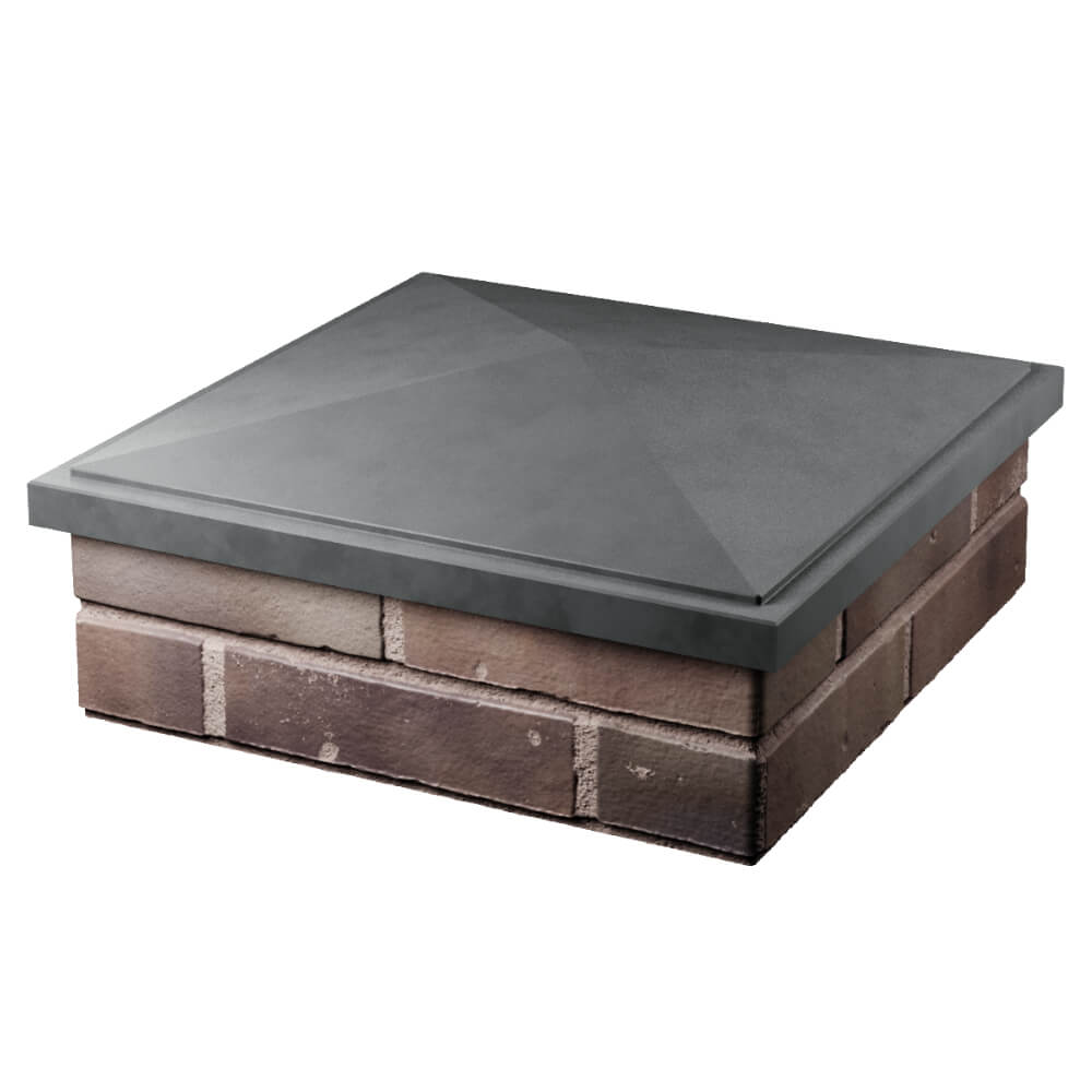 Колпак Zking БонаМоно Серый на столб 2х2 кирпича (515х515, 530х530мм) в Смоленске фото