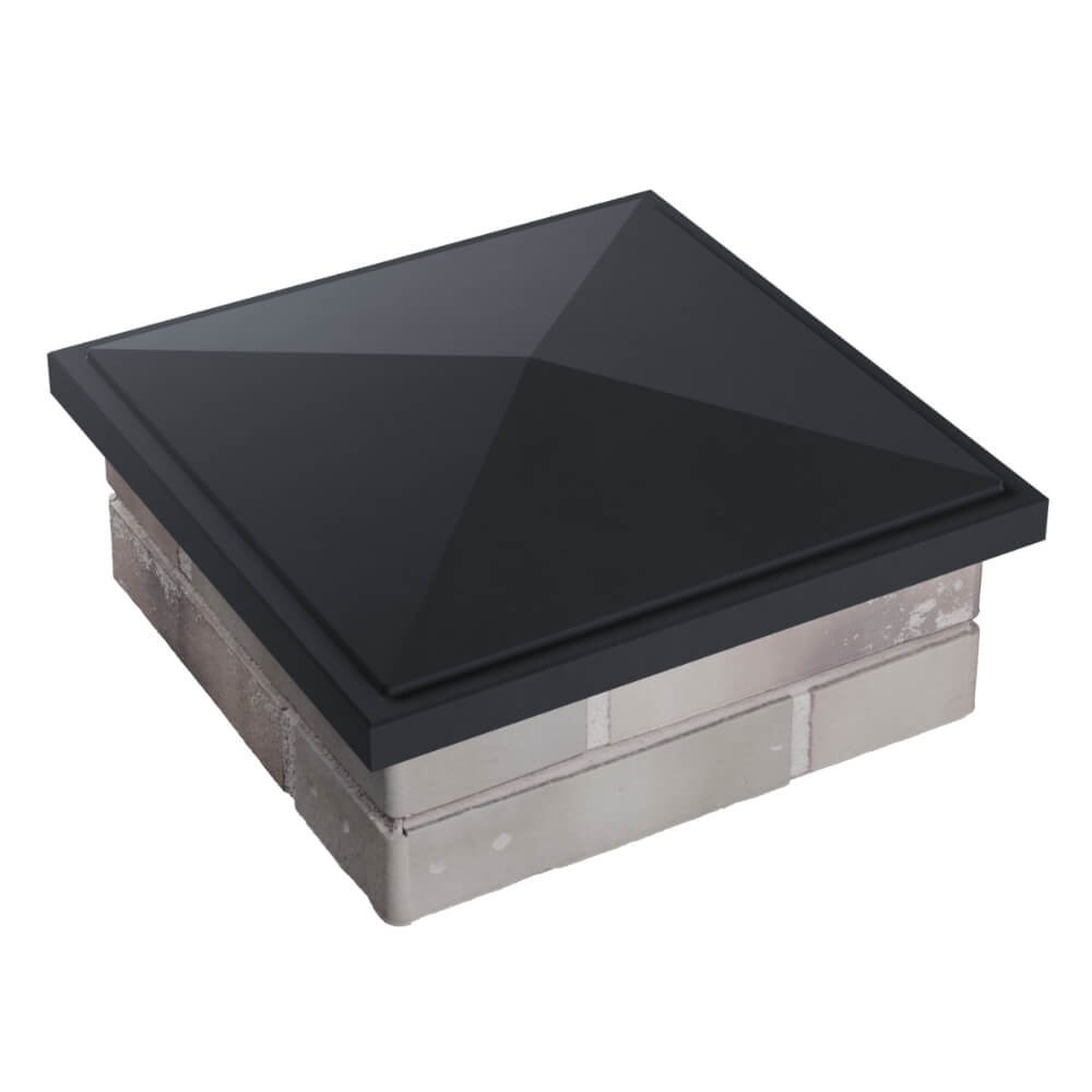 Колпак Zking БонаМоно Серый на столб 1.5х1.5 кирпича (385х385, 400х400мм) в Смоленске фото