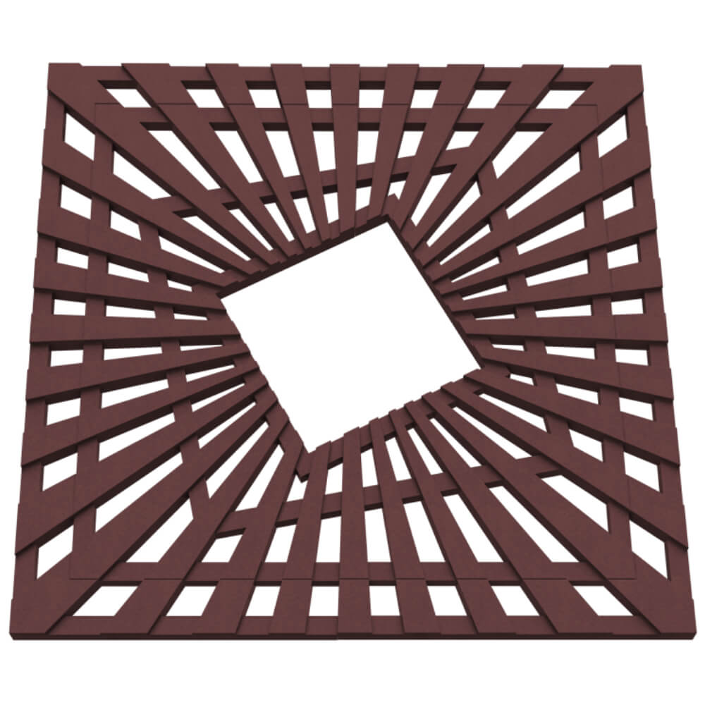 Приствольная решетка для дерева ZKING ATMOSPHERE 1.2х1.2м Коричневая в Смоленске фото