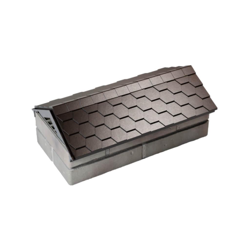 Парапет Zking Эверест Коричневый с посадкой на 1 кирпич (200/225/255мм) в Смоленске фото