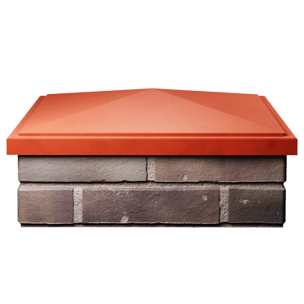 Колпак Zking БонаМоно Красный на столб 2х2 кирпича (515х515, 530х530мм) Смоленск фото