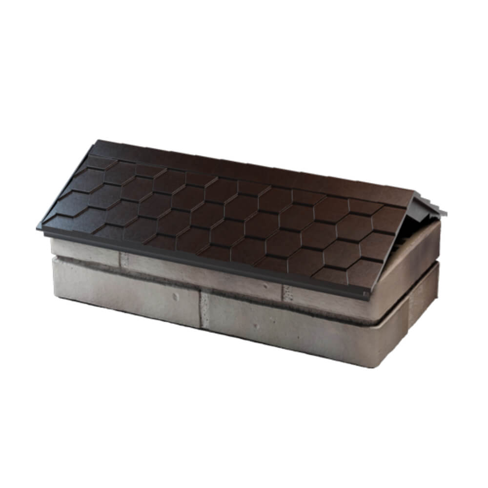 Парапет Zking Эверест Коричневый с посадкой на 1 кирпич (200/225/255мм) в Смоленске фото