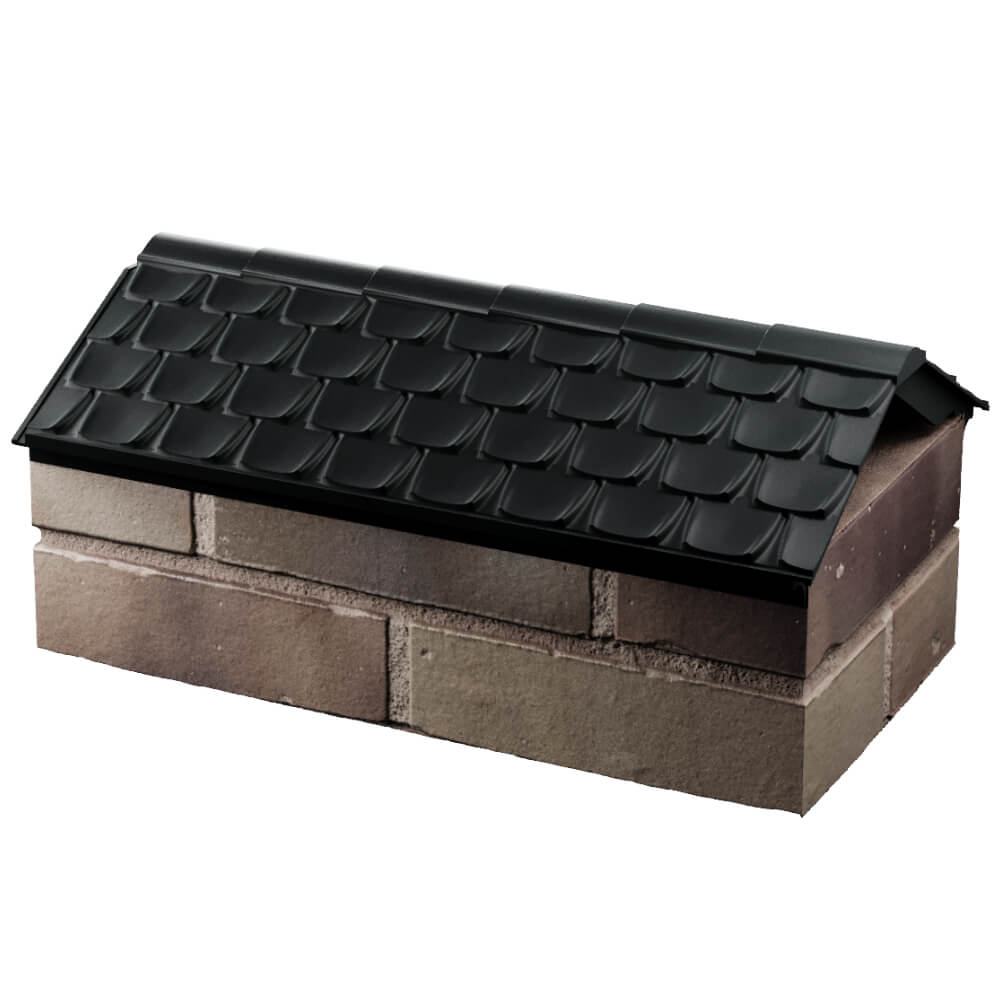 Парапет Zking Эльбрус Черный с посадкой на 1 кирпич (255мм) в Смоленске фото