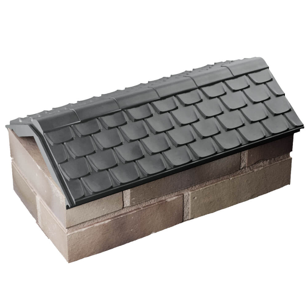 Парапет Zking Эльбрус Серый с посадкой на 1 кирпич (255мм) в Смоленске фото