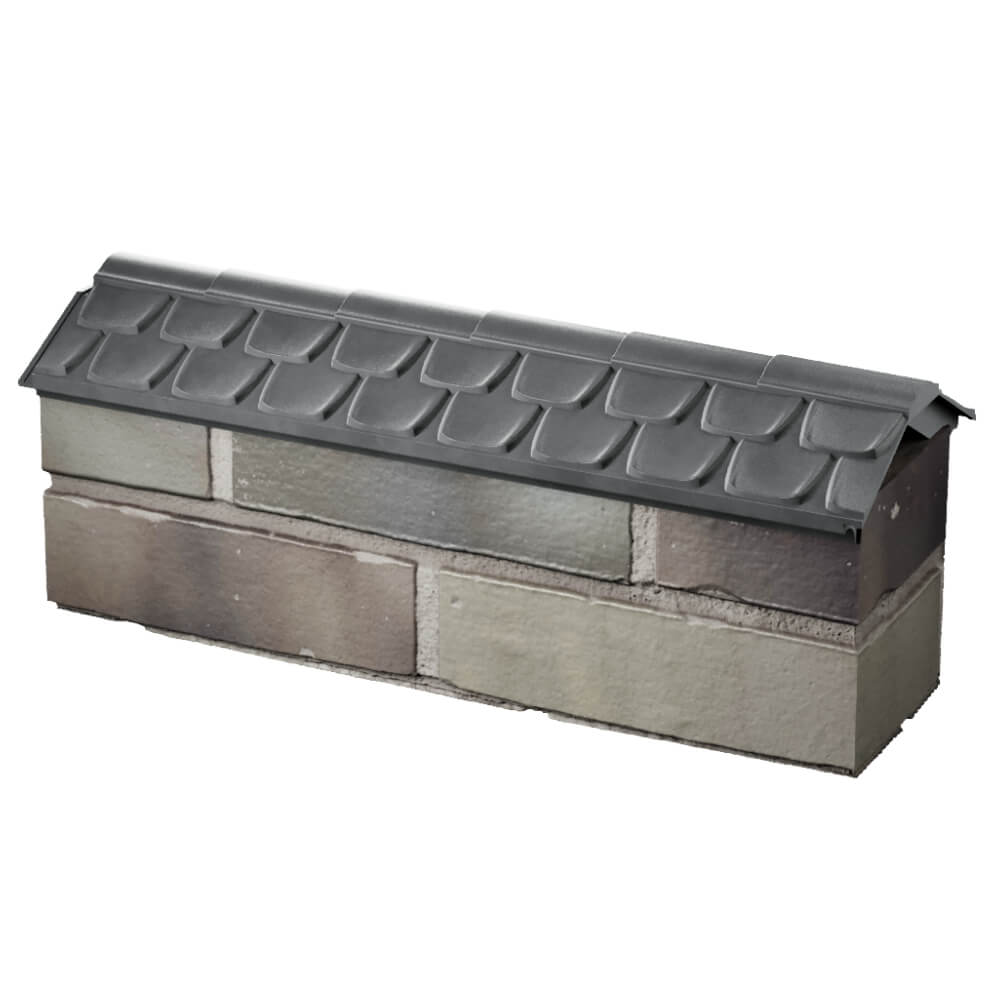 Парапет Zking Эльбрус Серый с посадкой на 0.5 кирпича (130мм) в Смоленске фото