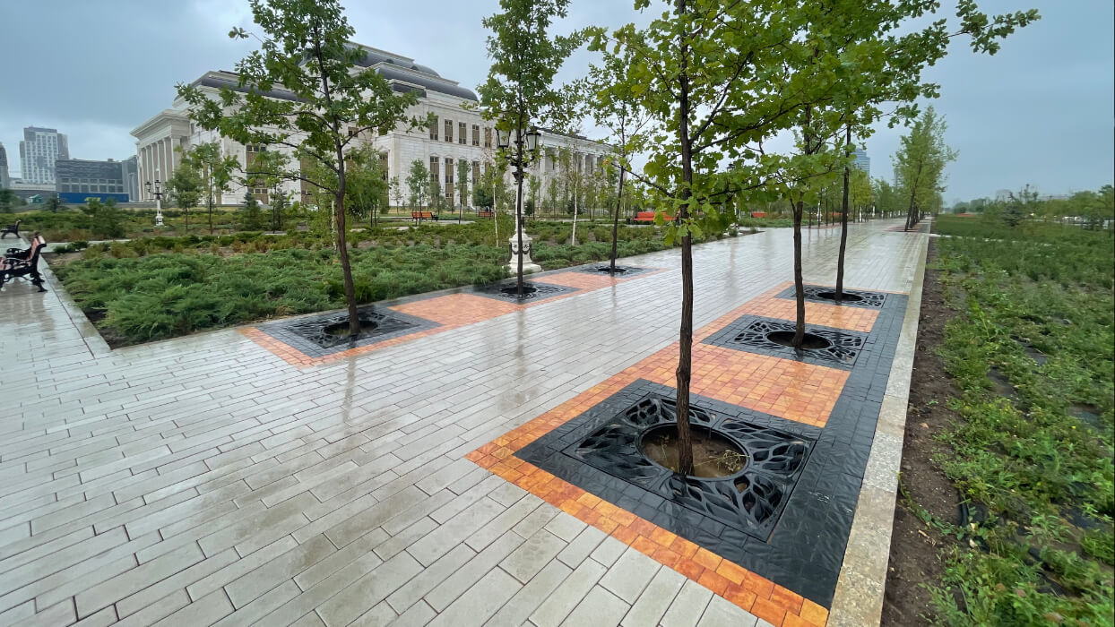 Приствольная решетка для дерева ZKING CRUST 1.2х1.2м Черная в Смоленске фото