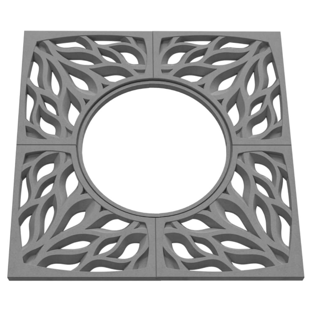 Приствольная решетка для дерева ZKING CRUST 1.2х1.2м Серая в Смоленске фото