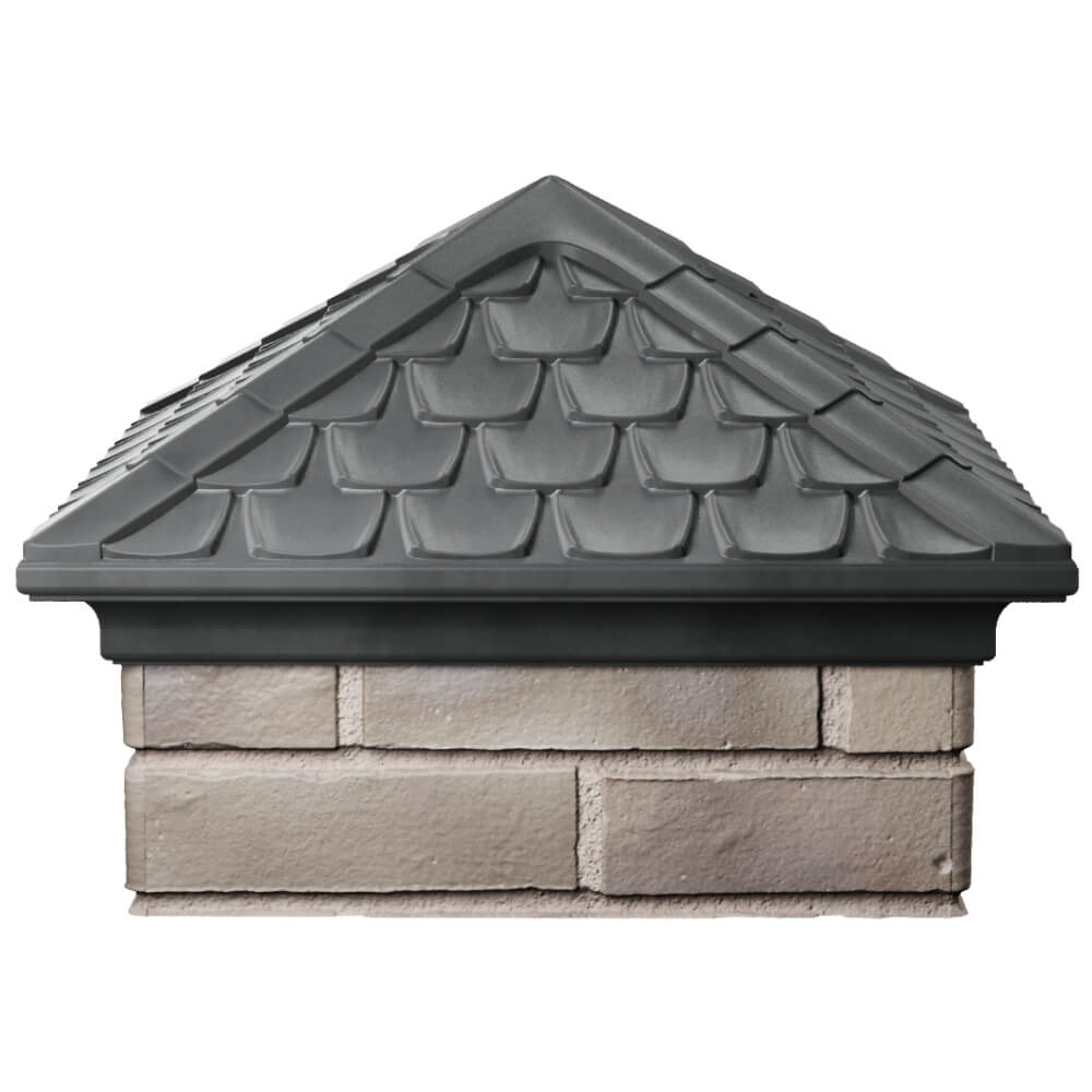 Колпак Zking Эльбрус Серый на столб 1.5х1.5 кирпича (385х385мм) Смоленск фото