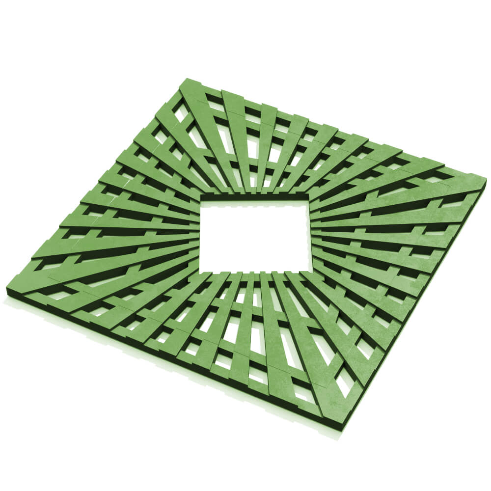 Приствольная решетка для дерева ZKING ATMOSPHERE 1.2х1.2м Зеленая в Смоленске фото