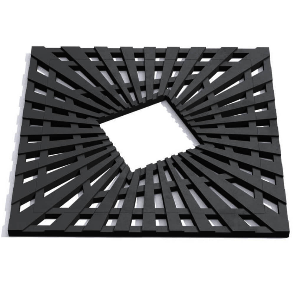 Приствольная решетка для дерева ZKING ATMOSPHERE 1.2х1.2м Черная Смоленск фото