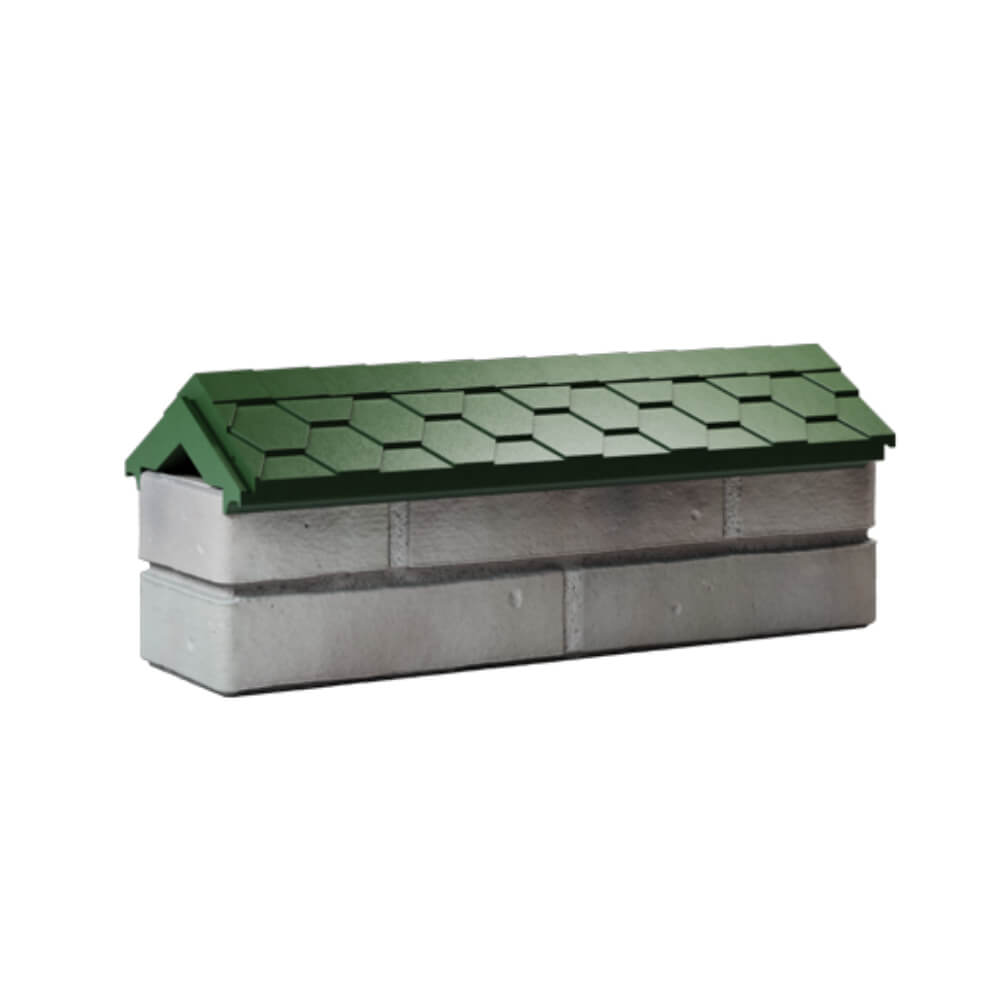 Парапет Zking Эверест Зеленый с посадкой на 0.5 кирпича (130мм) Смоленск фото