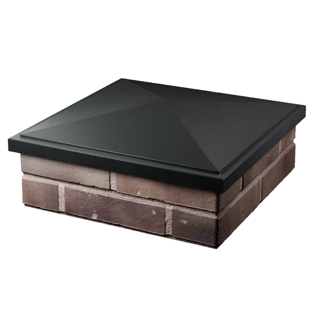 Колпак Zking БонаМоно Черный на столб 2х2 кирпича (515х515, 530х530мм) в Смоленске фото