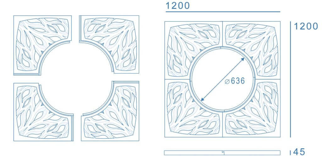 Приствольная решетка для дерева ZKING CRUST 1.2х1.2м Черная в Смоленске фото