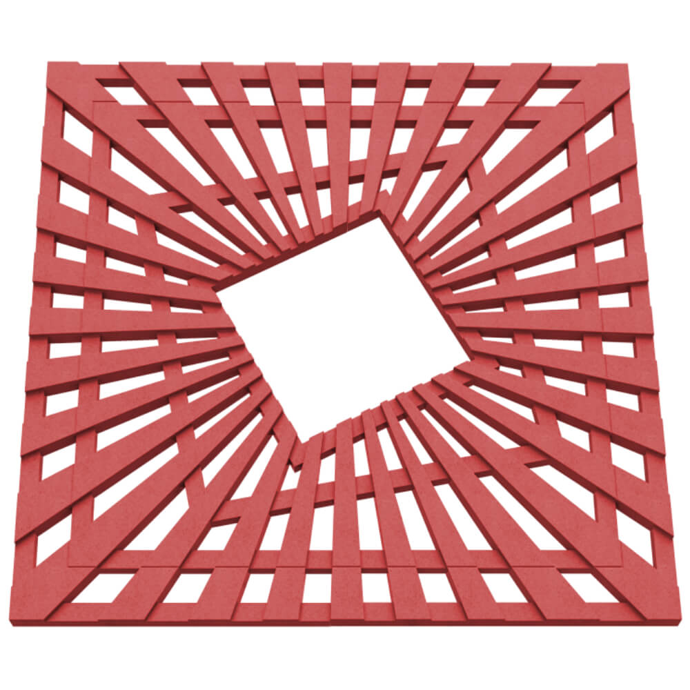 Приствольная решетка для дерева ZKING ATMOSPHERE 1.2х1.2м Красная в Смоленске фото