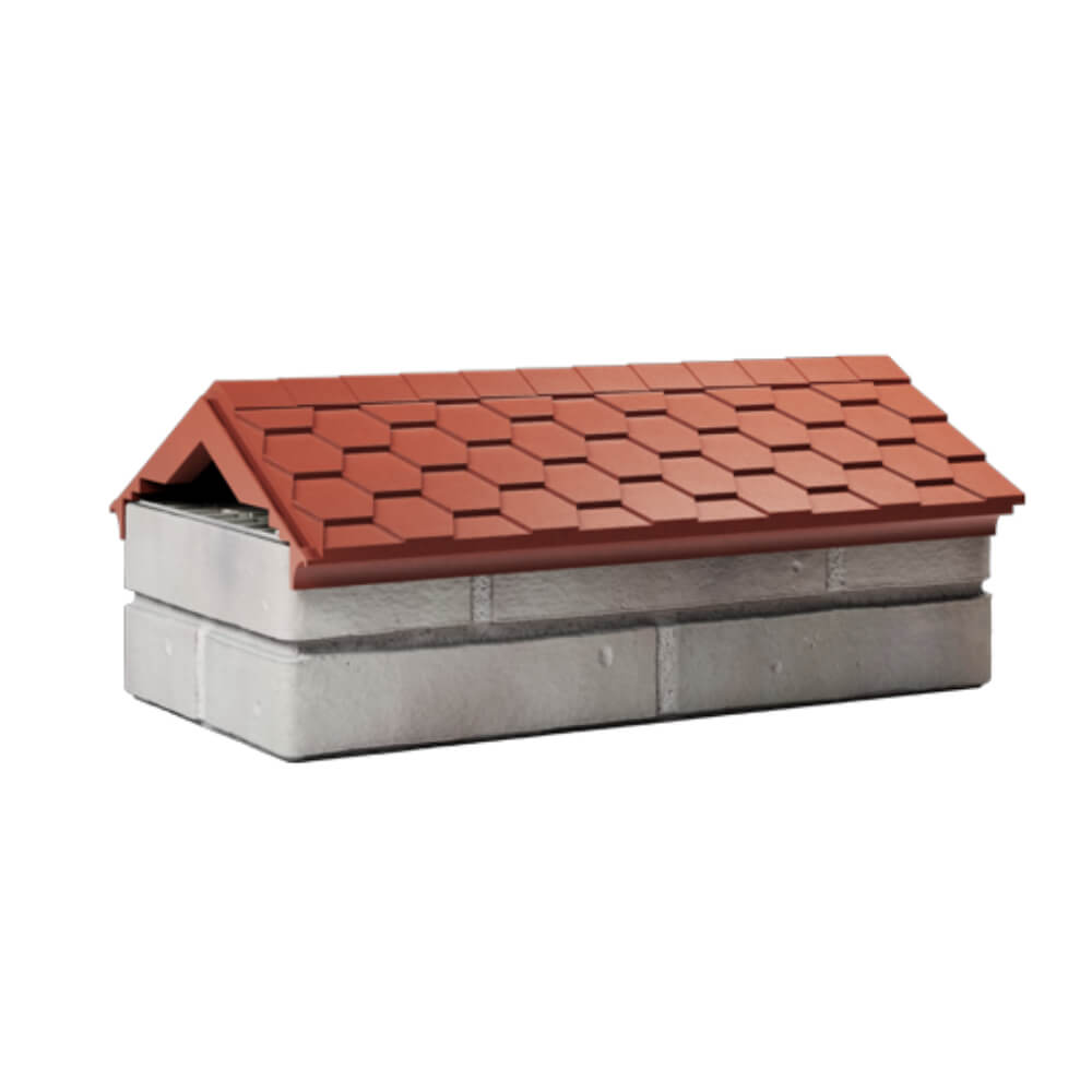 Парапет Zking Эверест Красный с посадкой на 1 кирпич (200/225/255мм) Смоленск фото