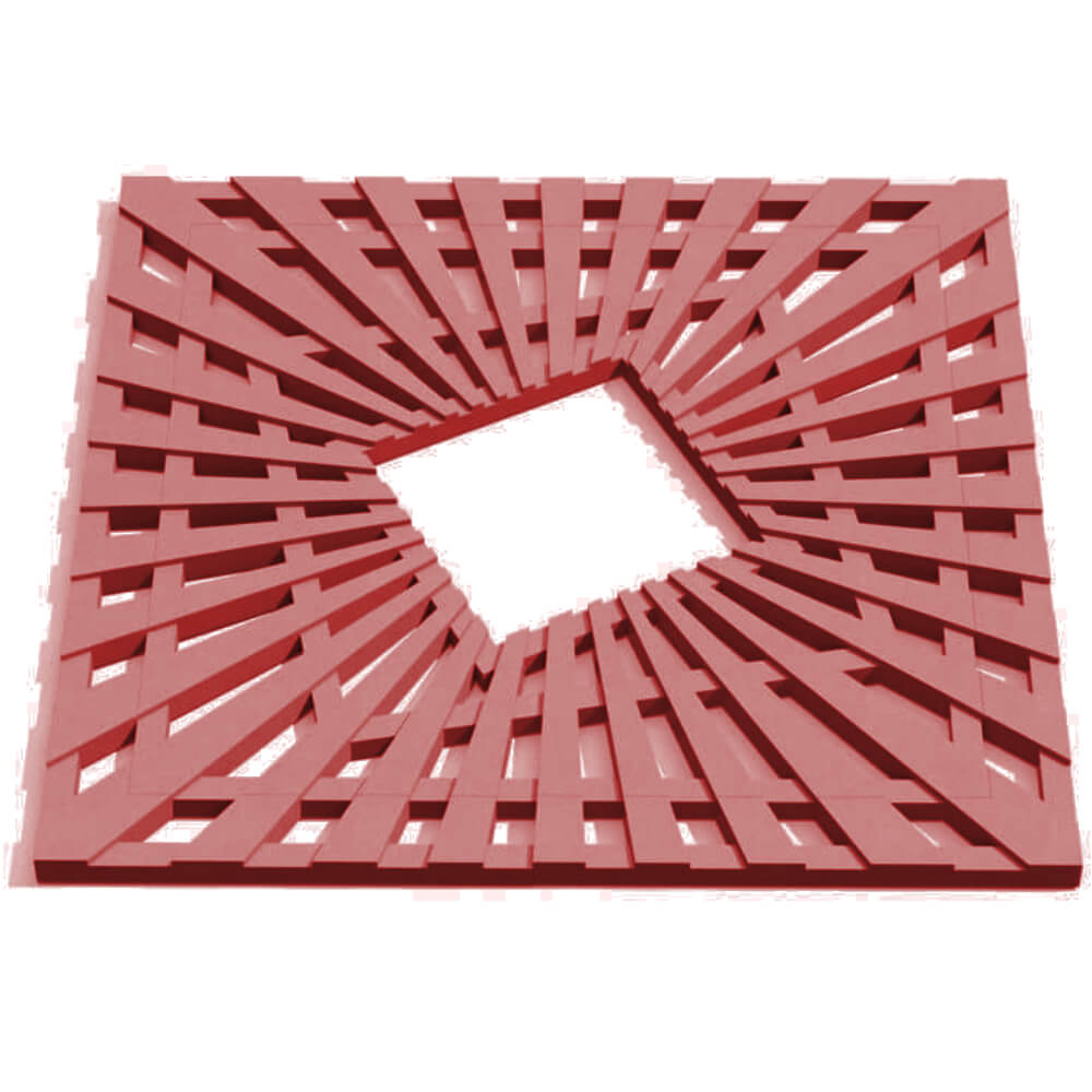 Приствольная решетка для дерева ZKING ATMOSPHERE 1.2х1.2м Красная Смоленск фото