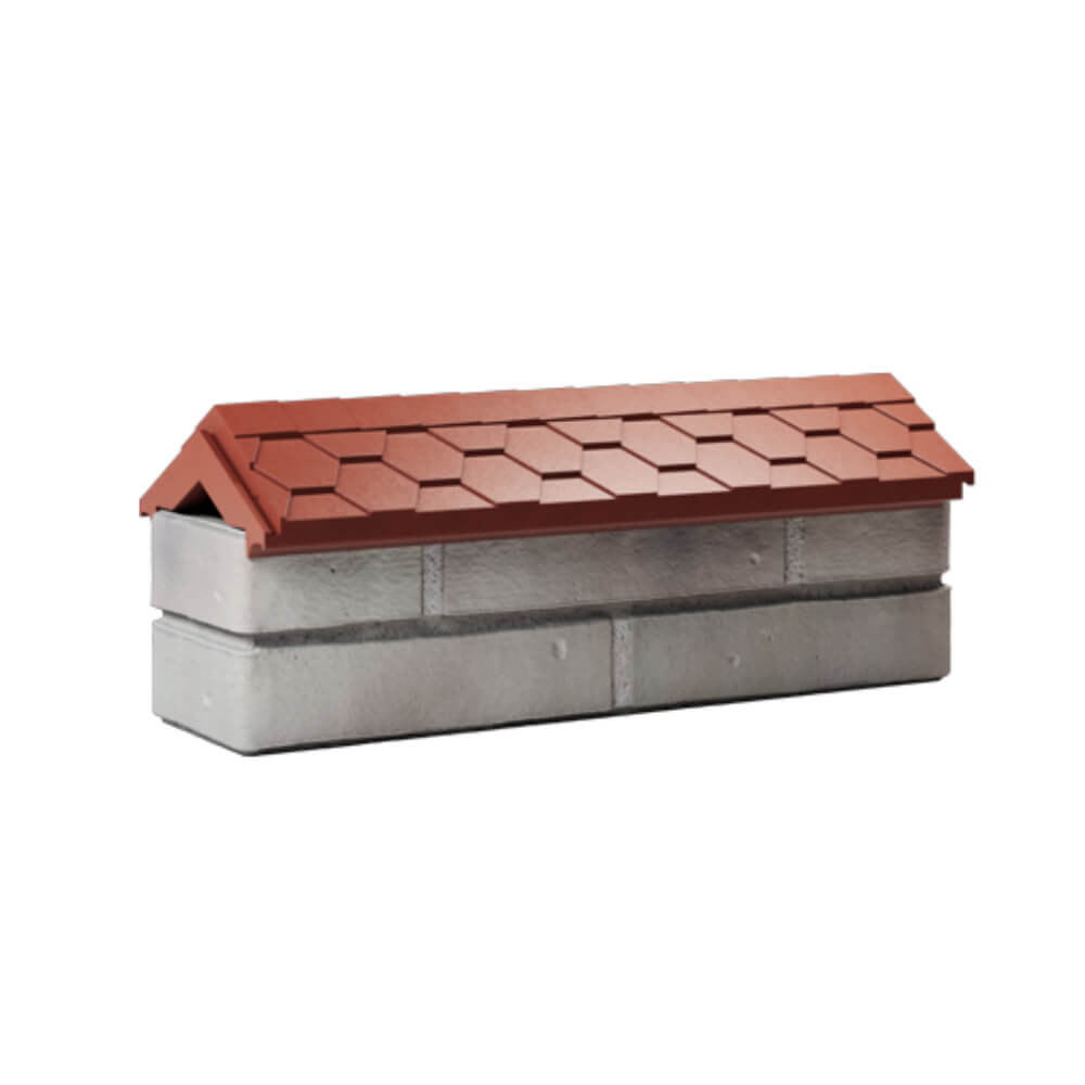 Парапет Zking Эверест Красный с посадкой на 0.5 кирпича (130мм) Смоленск фото