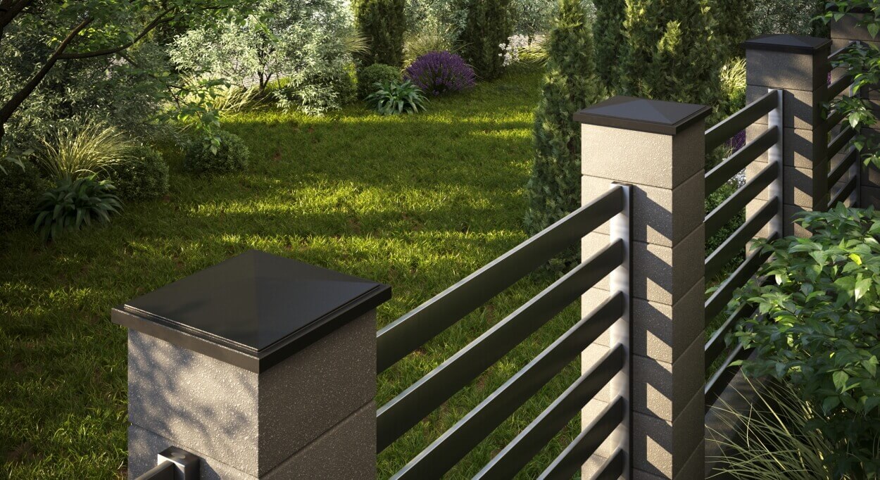 Колпак Zking БонаМоно Коричневый на столб 1.5х1.5 кирпича (385х385, 400х400мм) в Смоленске фото