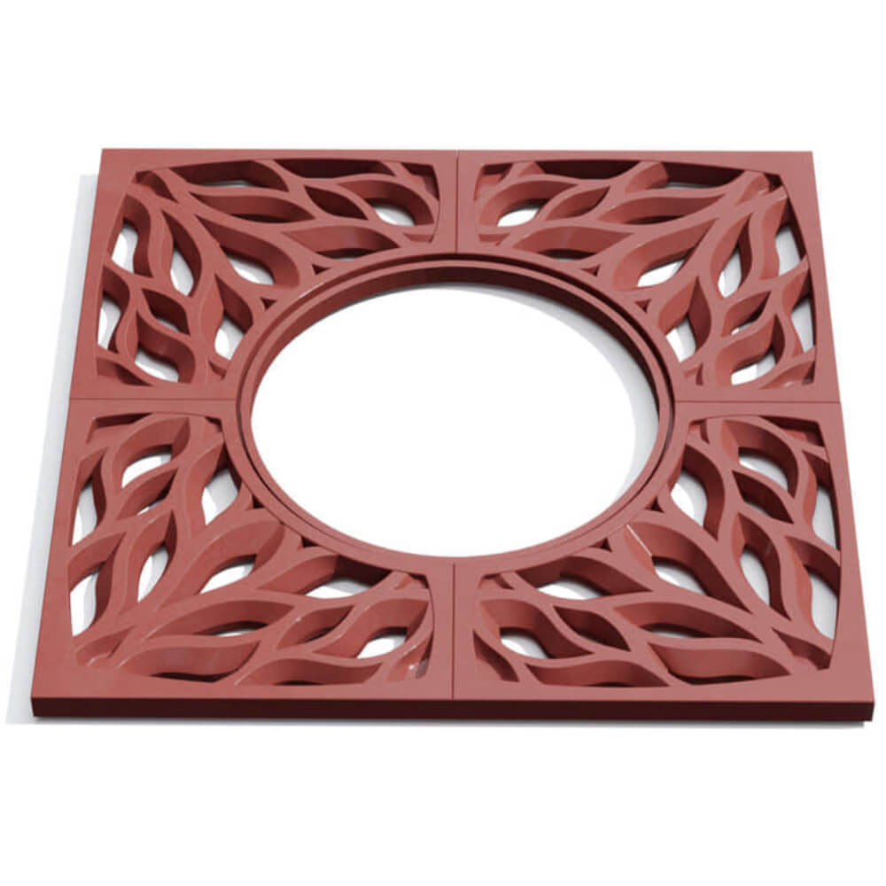 Приствольная решетка для дерева ZKING CRUST 1.2х1.2м Красная Смоленск фото