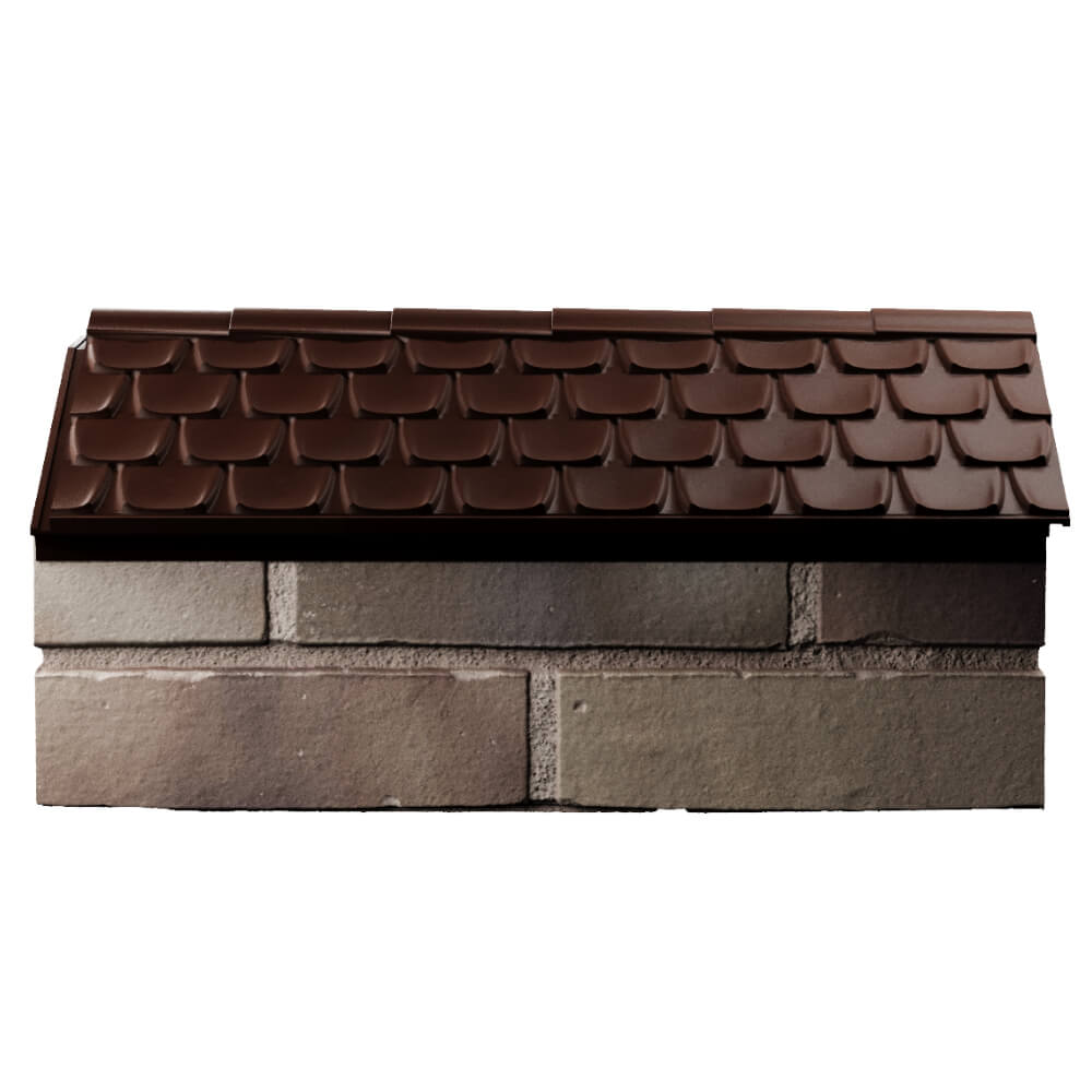 Парапет Zking Эльбрус Коричневый с посадкой на 1 кирпич (255мм) в Смоленске фото