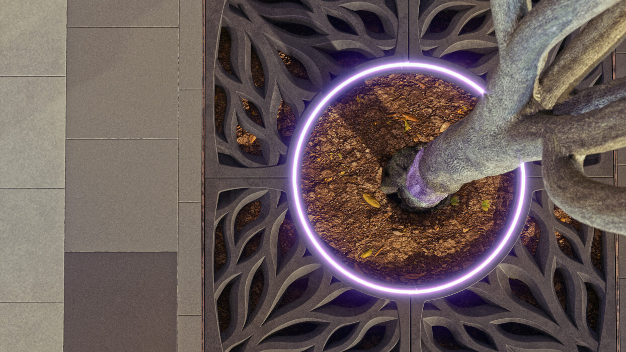 Приствольная решетка для дерева ZKING CRUST 1.2х1.2м Черная в Смоленске фото