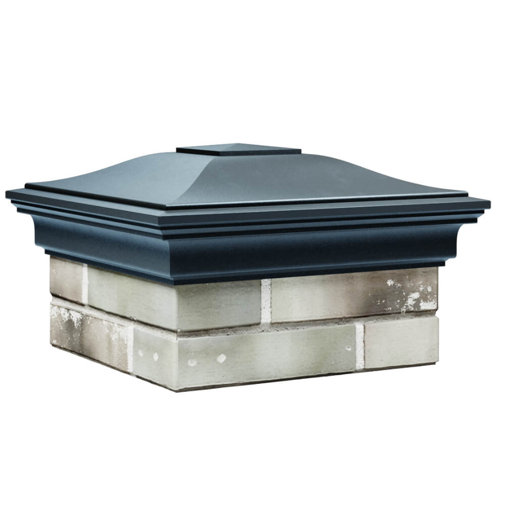 Колпак Zking Монблан Серый на столб 1.5х1.5 кирпича (385х385мм) в Смоленске фото