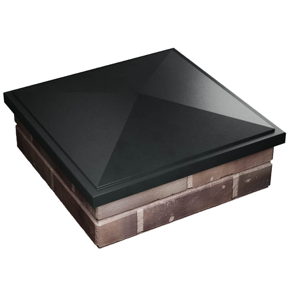 Колпак Zking БонаМоно Черный на столб 2х2 кирпича (515х515, 530х530мм) в Смоленске фото