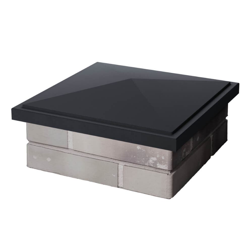 Колпак Zking БонаМоно Серый на столб 1.5х1.5 кирпича (385х385, 400х400мм) в Смоленске фото