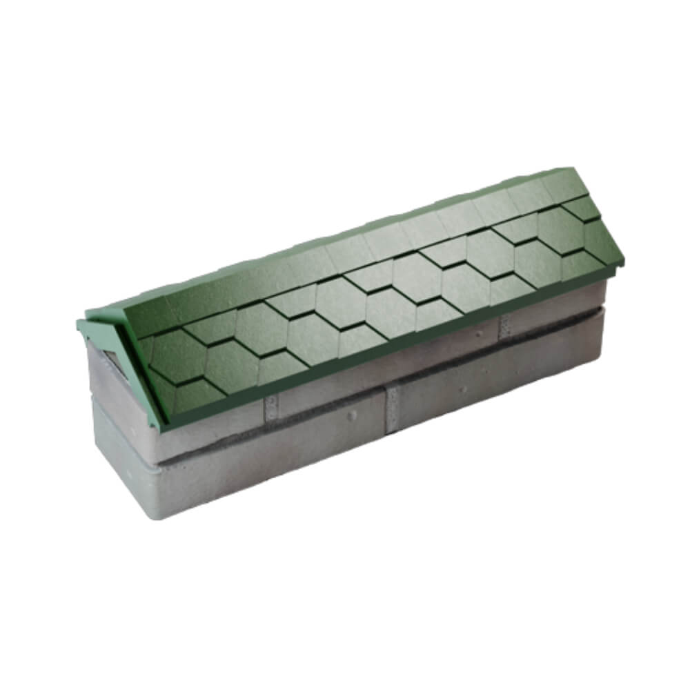 Парапет Zking Эверест Зеленый с посадкой на 0.5 кирпича (130мм) в Смоленске фото