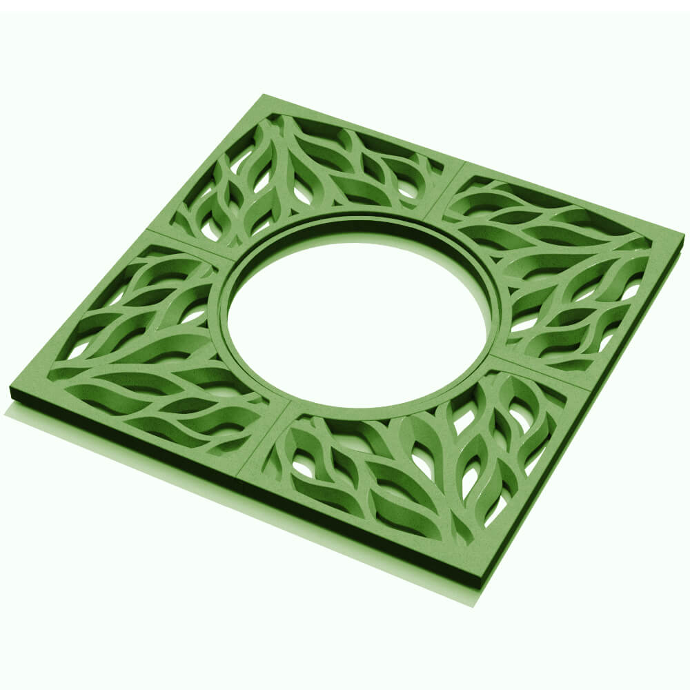 Приствольная решетка для дерева ZKING CRUST 1.2х1.2м Зеленая в Смоленске фото