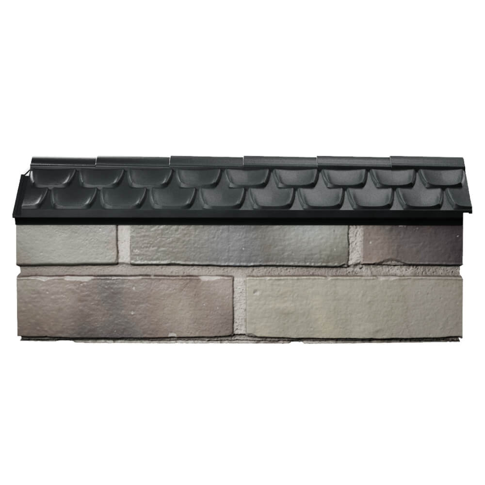Парапет Zking Эльбрус Черный с посадкой на 0.5 кирпича (130мм) в Смоленске фото